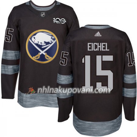 Buffalo Sabres Dresy Jack Eichel 15 1917-2017 100th Anniversary Adidas Černá Authentic - Pánské Buffalo Sabres Dresy Jack Eichel 15 1917-2017 100th Anniversary Adidas Černá Authentic - Pánské